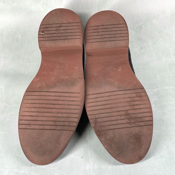 J CREW Shoes Mens Size 10.5 Kenton Wing Tips Navy Blue Suede Oxford 43687 - Picture 10 of 14